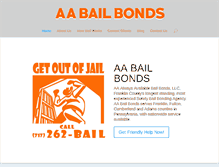 Tablet Screenshot of aa-bailbonds.com